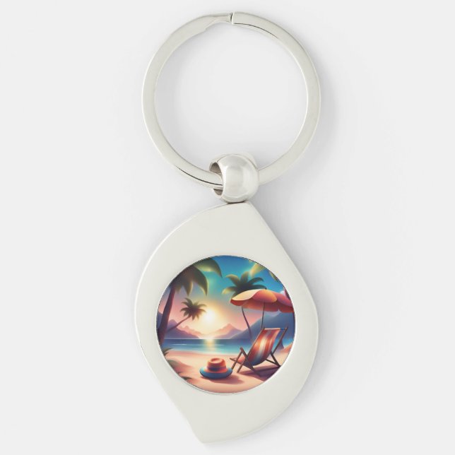 beautiful beach keychain (Front)