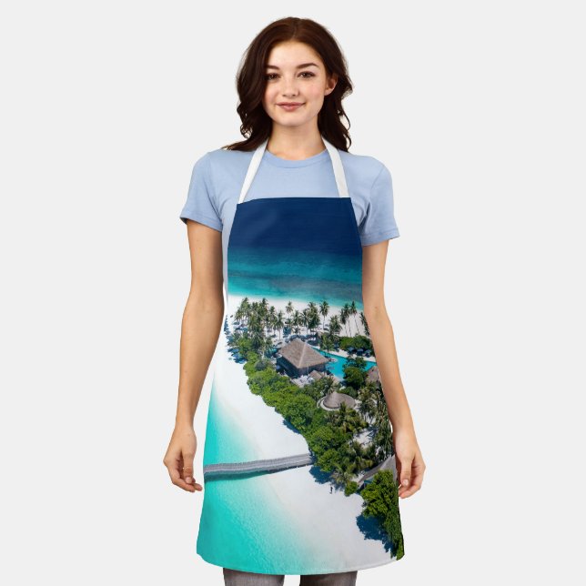 Beautiful Beach Landscape Apron (Worn)