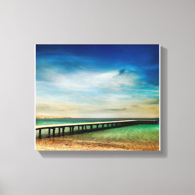 Beautiful beach landscape canvas print (Front)