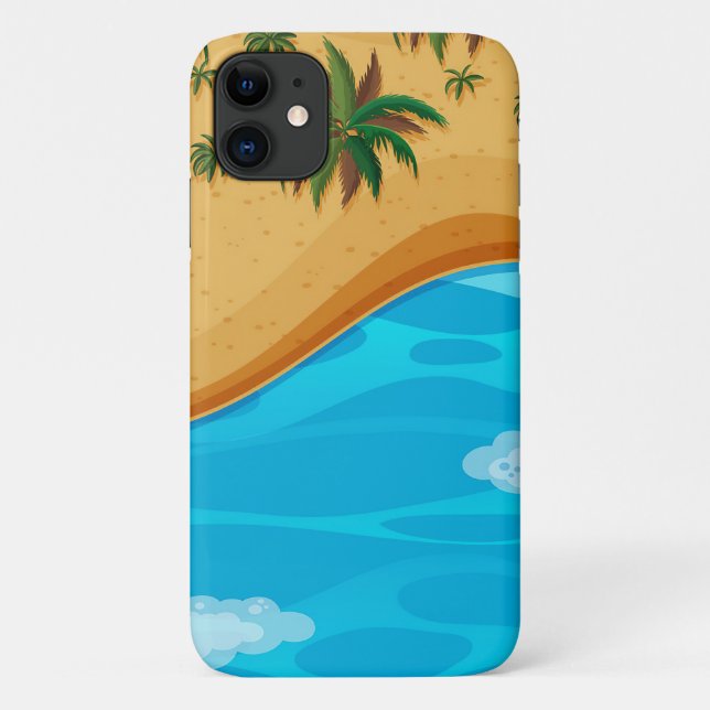 Beautiful Beach Landscape Case-Mate iPhone Case (Back)