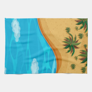Beautiful Beach Landscape Kitchen Towel