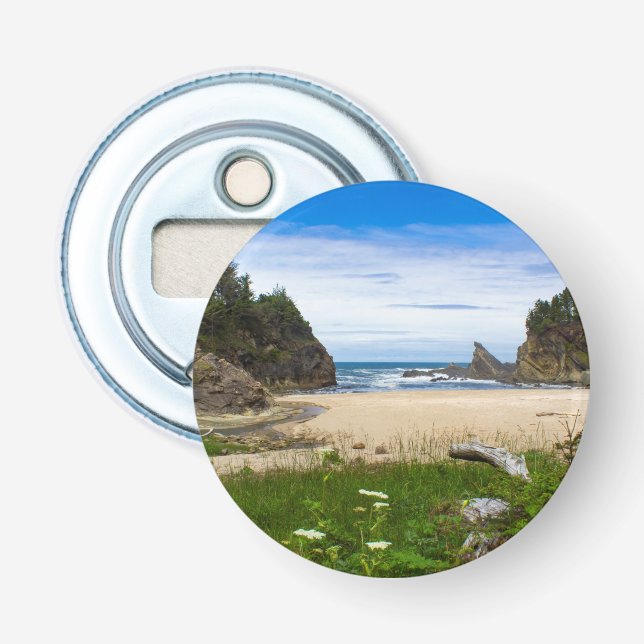 Beautiful Beach Magnetic Bottle Opener (Front)