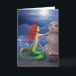 Beautiful Beach Mermaid Christmas Holiday Card<br><div class="desc">Looking for unique ideas and beautiful Christmas cards to send out this season to family and friends? If you are a mermaid lover (or want to send something special to the mermaid lovers in your life), you'll fall in love with these magical coastal beach holiday cards that can be personalized...</div>