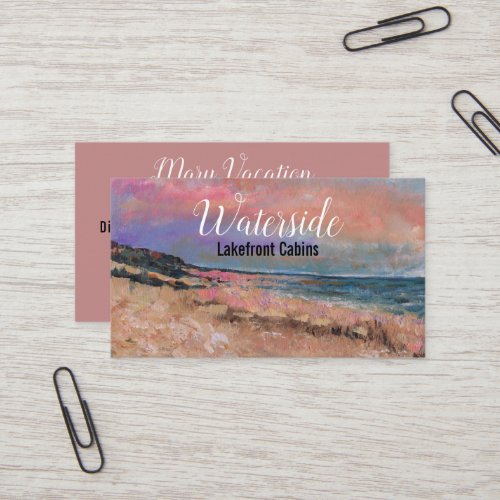 Beautiful Beach Painting Business Card