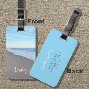 Beautiful Beach Photo Luggage Tag