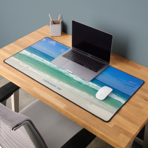 Beautiful Beach Photography Custom Ocean Home Desk Mat