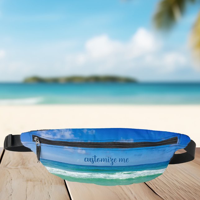 Beautiful Beach Photography Personalized Vacation Fanny Pack (Creator Uploaded)