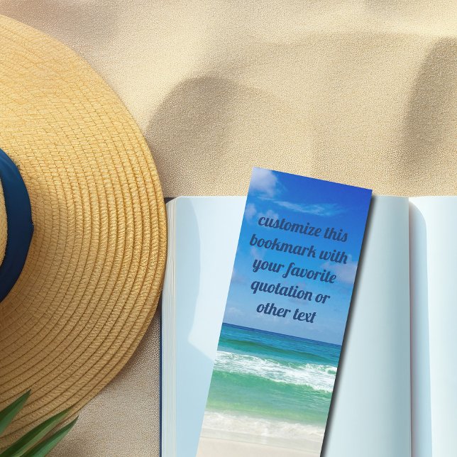 Beautiful Beach Photography with Custom Quote Bookmarks (Creator Uploaded)