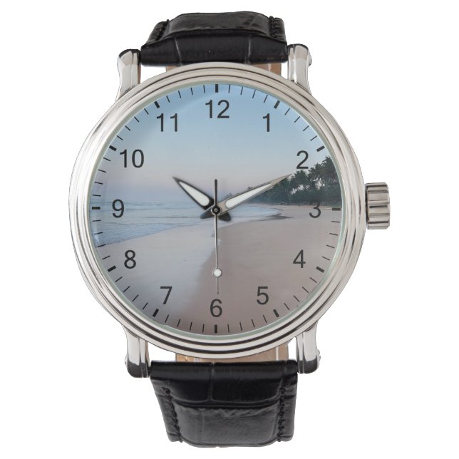 Beautiful Beach Romantic Charismas Valent Gift Watch (Front)