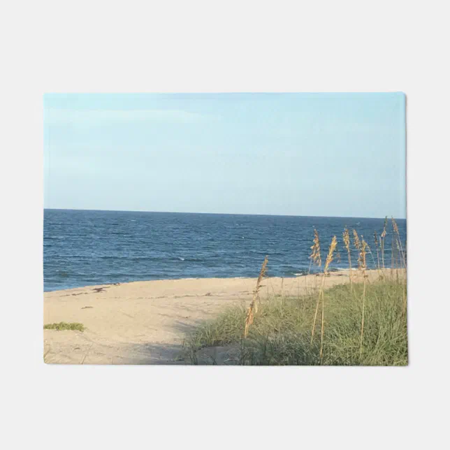 beautiful beach scene door mat Zazzle