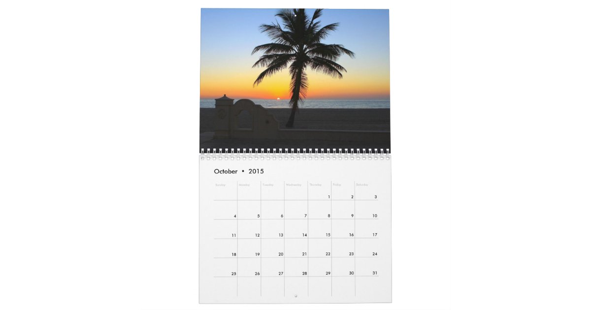 Beautiful Beach Scene Photographs 2015 Calendar | Zazzle