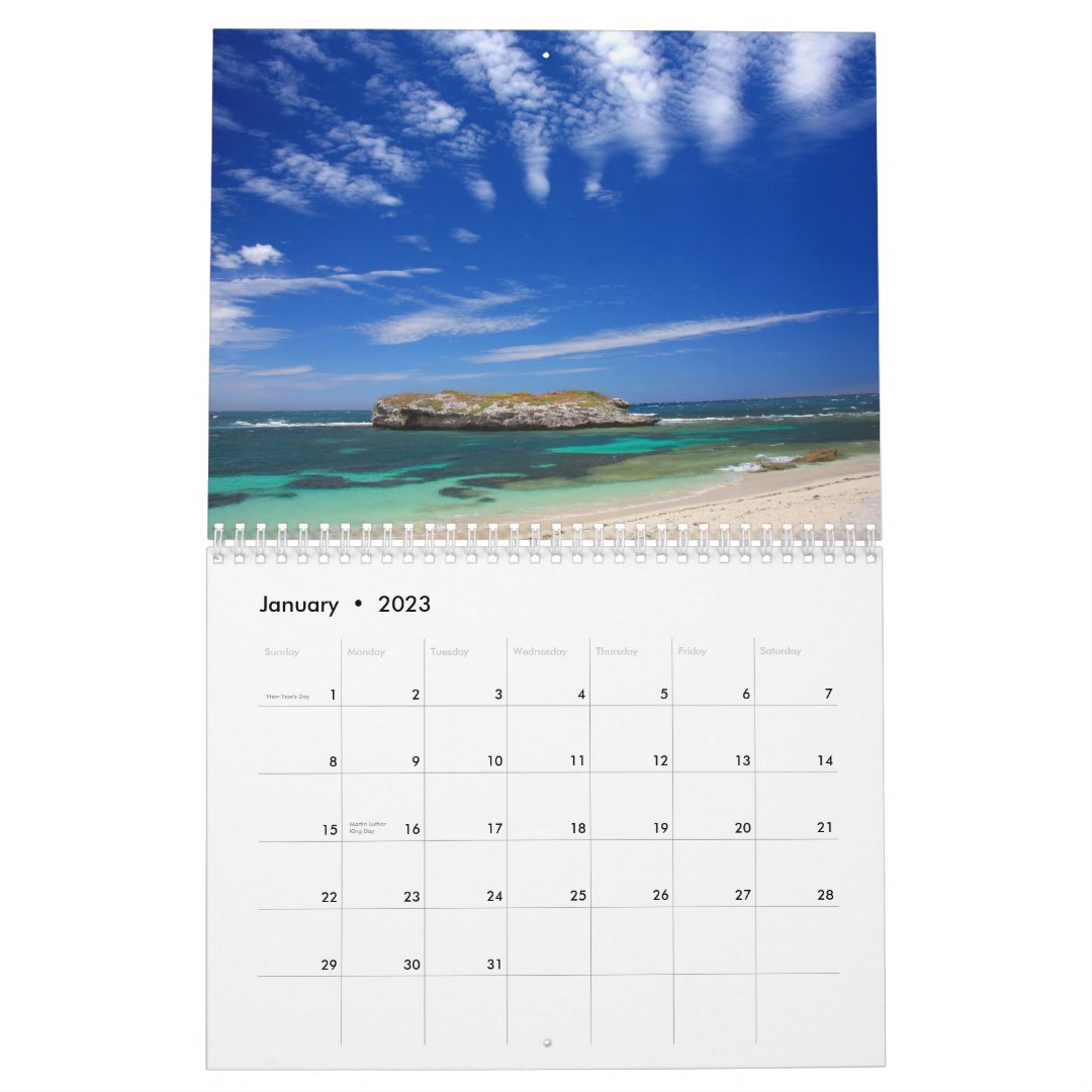 Beautiful Beach Scene Photographs 2015 Calendar | Zazzle