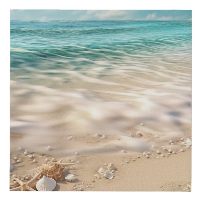 Beautiful Beach Scene Wall Art (Front)