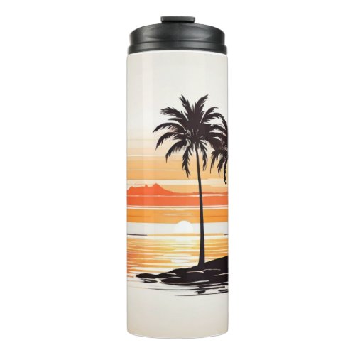 Beautiful Beach Scene Water Bottle _ Coastal Hydra