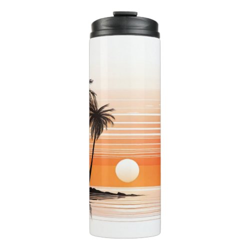 Beautiful Beach Scene Water Bottle _ Coastal Hydra