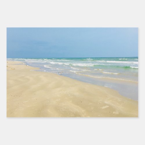 Beautiful Beach Seaside Wrapping Paper Sheets