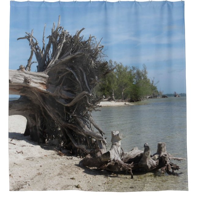 Beautiful Beach Shower Curtain (Front)