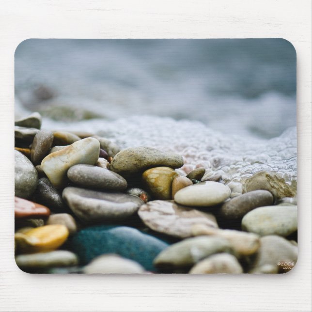 Beautiful Beach Stones Mouse Pad (Front)