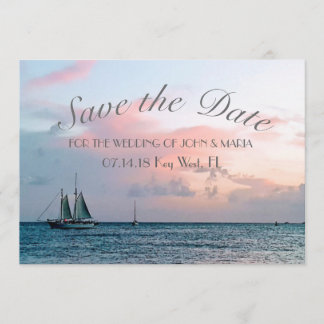 Beautiful Beach Sunset Save the Date