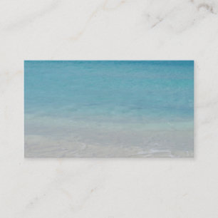 Beautiful Beach   Turks and Caicos Photo Business Card