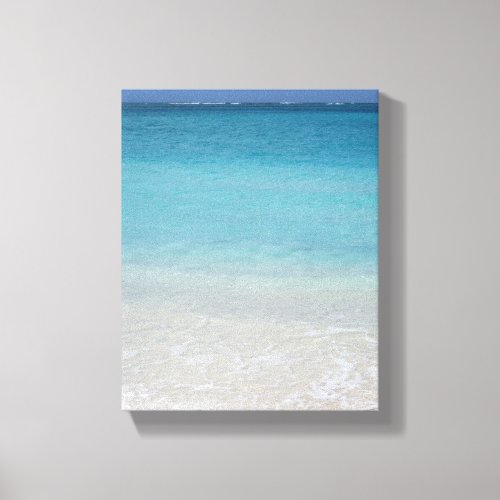 Beautiful Beach  Turks and Caicos Photo Canvas Print