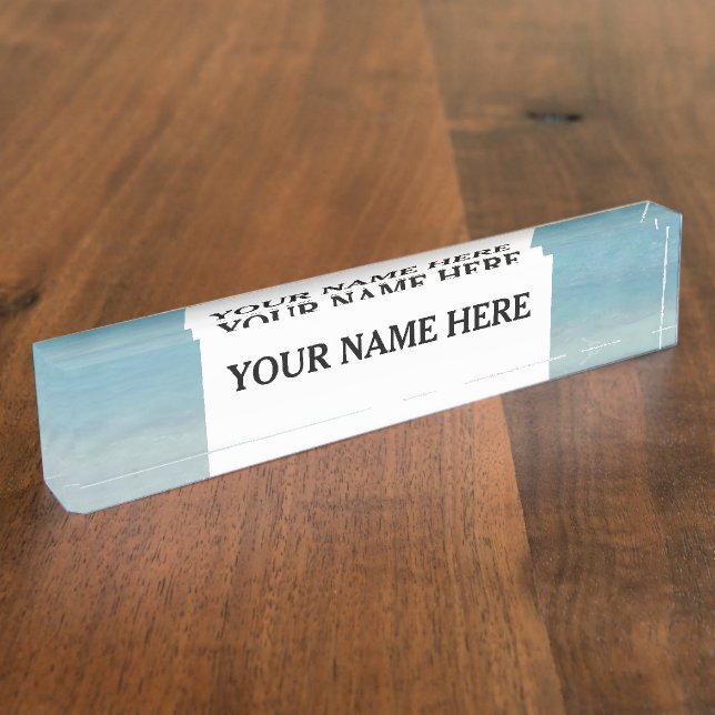 Beautiful Beach | Turks and Caicos Photo Desk Name Plate (Side)