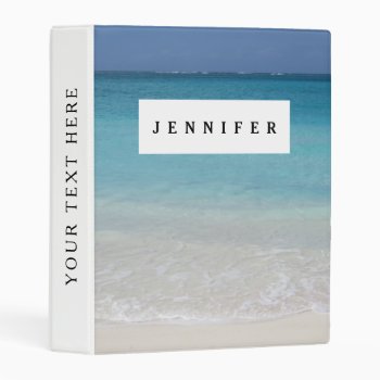 Beautiful Beach | Turks And Caicos Photo Mini Binder by ElkeClarkeImages at Zazzle