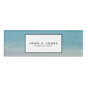Beautiful Beach Turks and Caicos Photo Name Tag