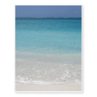 Beautiful Beach | Turks and Caicos Photo Temporary Tattoos