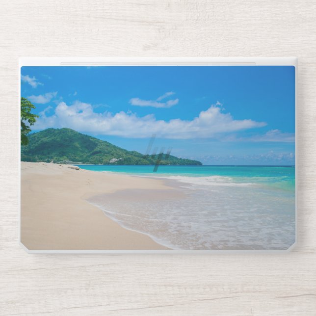 Beautiful Beach View HP Laptop Skin (Front)