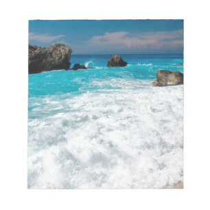 Beautiful Beach Water Surf Aloha Hawaiian Wedding Notepad