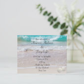 Beautiful, Beach Wedding Invitation (Standing Front)