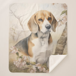 Beautiful Beagle – Curious & Loving Sherpa Blanket