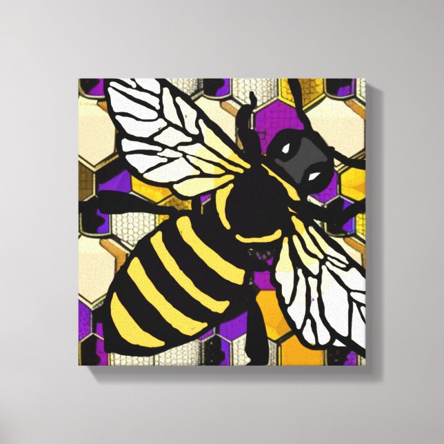 Beautiful Bee Canvas Print (Front)