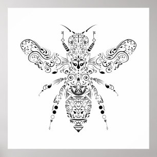 beautiful bee poster