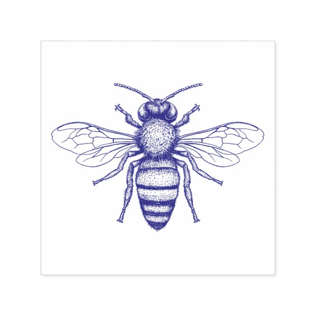 Beautiful Bee Scrapbooking Self-inking Stamp (Design)