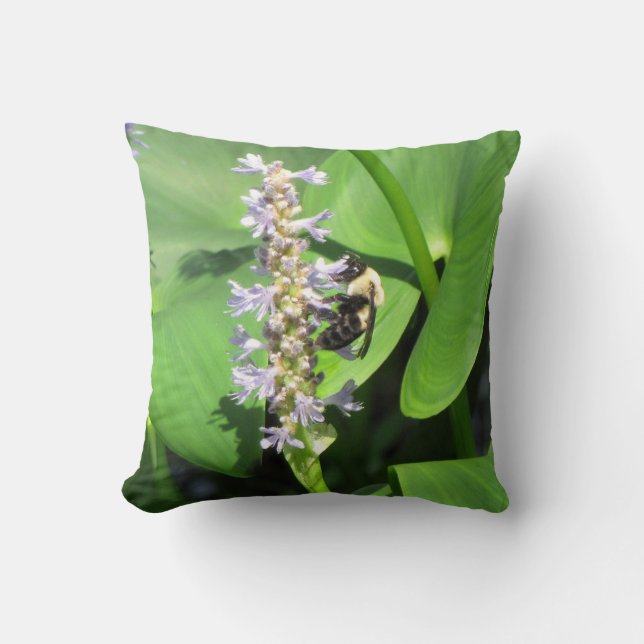 Beautiful Bee Throw Pillow (Front)