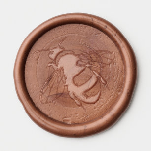 Beautiful Bee Wax Seal Sticker