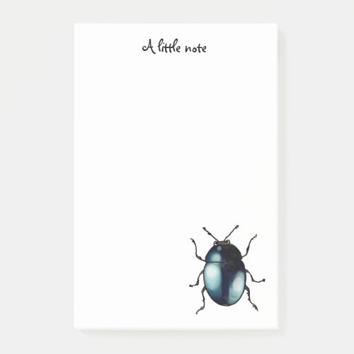 beautiful beetle bug post_it notes