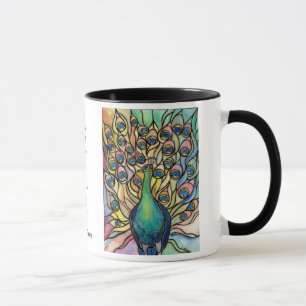Beautiful Being Tiffany Peacock Mug Fine Art
