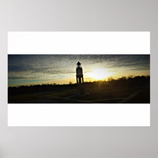 Beautiful Bell Tower in Carmel, Indiana Poster
