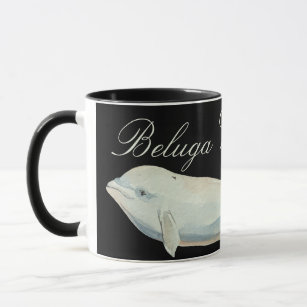 Beautiful Beluga Whale, Delphinapterus Leucas Mug