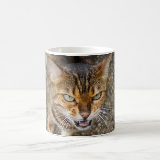 Beautiful Bengal Cat Coffee Mug (Center)