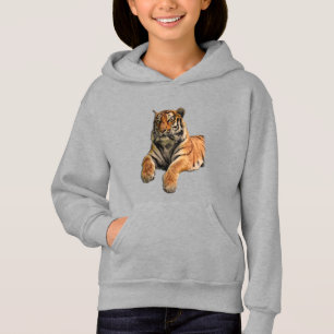 Beautiful Bengal Tiger Face & Paws Photo Hoodie