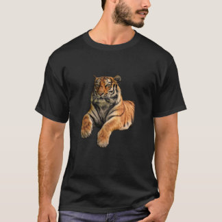 Beautiful Bengal Tiger Face & Paws Photo T-Shirt