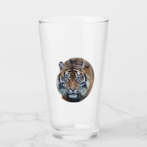 Beautiful Bengal Tiger Face Photo Glass