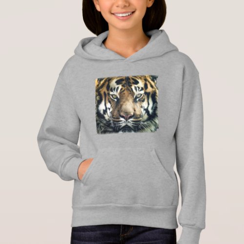 Beautiful Bengal Tiger Face Photo Hoodie