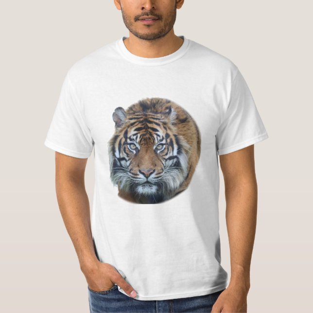 Beautiful Bengal Tiger Face Photo T-Shirt (Front)