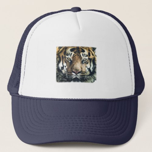 Beautiful Bengal Tiger Face Photo Trucker Hat