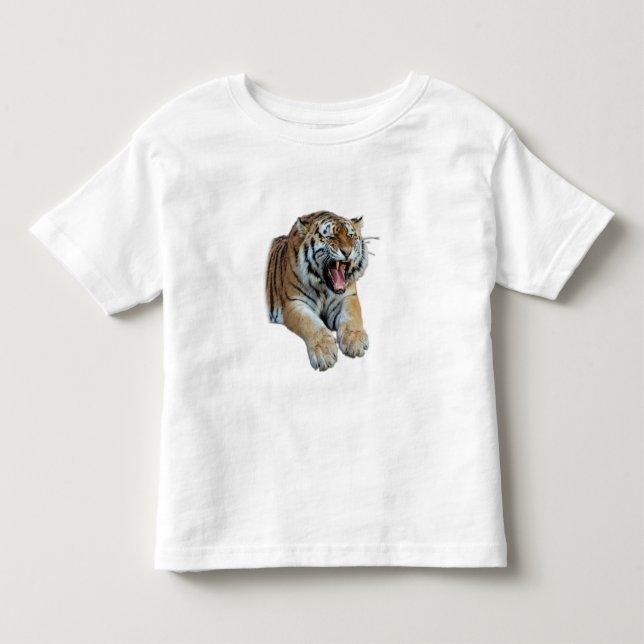 Beautiful Bengal Tiger Face & Teeth Photo Toddler T-shirt (Front)